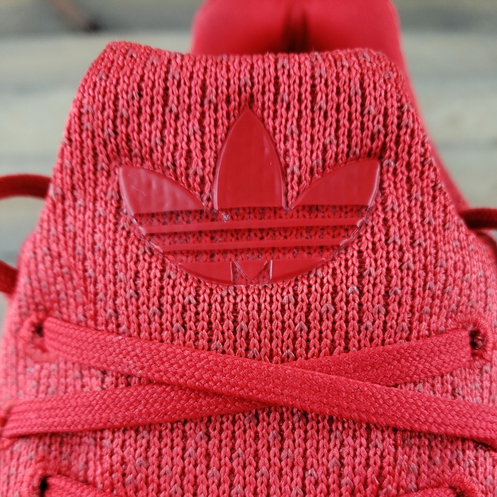 adidas Swift Run 22 Men's Running Shoes Vivid Red/Atered Amber - Picture 8 of 11